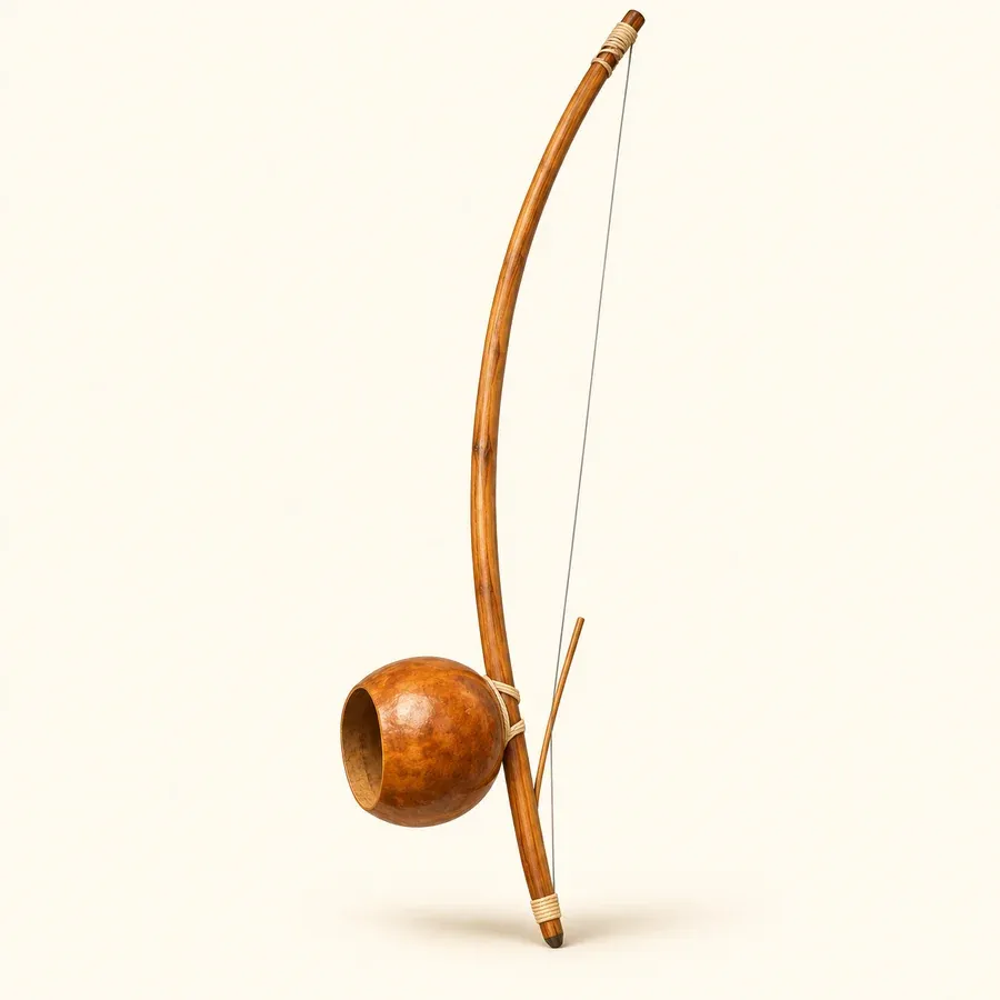 Illustratie van een berimbau
